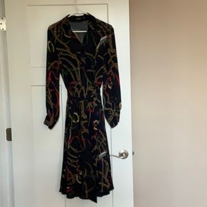 Ralph Lauren dress, dark blue with slip inside.  Size 6, worn three times